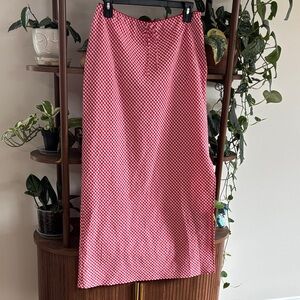 Red Checked Skirt Wild Fable